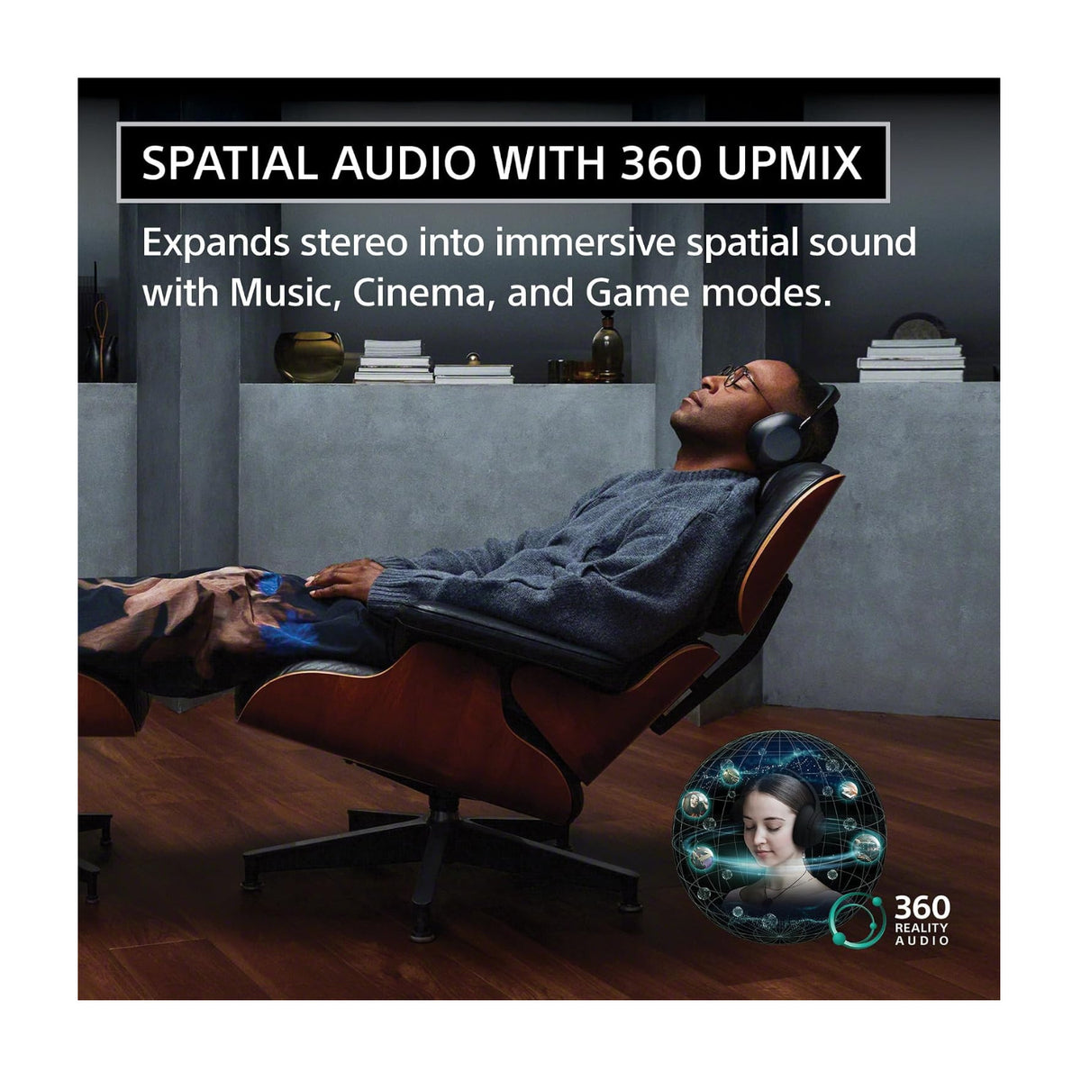 Sony 1000X THE COLLEXION Wireless Headphones Bundle with Belkin 3-in-1 Charging Stand (Platinum)