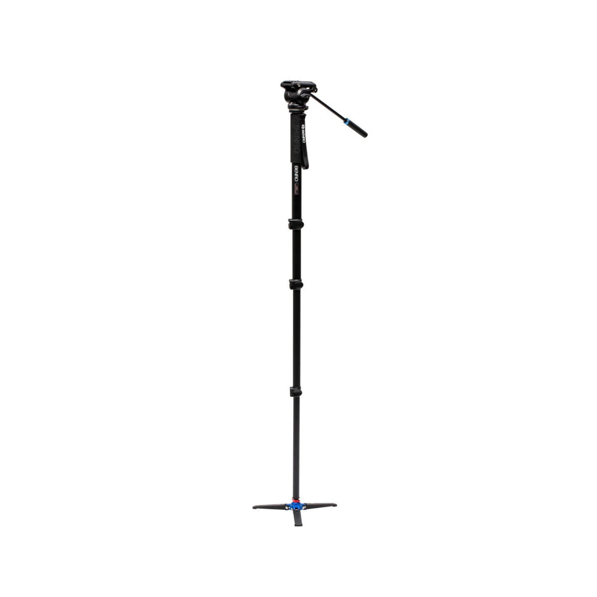 Benro A48FD Classic Aluminum Monopod with S4PRO Fluid Video Head and 3 Leg Base