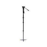 Benro A48FD Classic Aluminum Monopod with S4PRO Fluid Video Head and 3 Leg Base