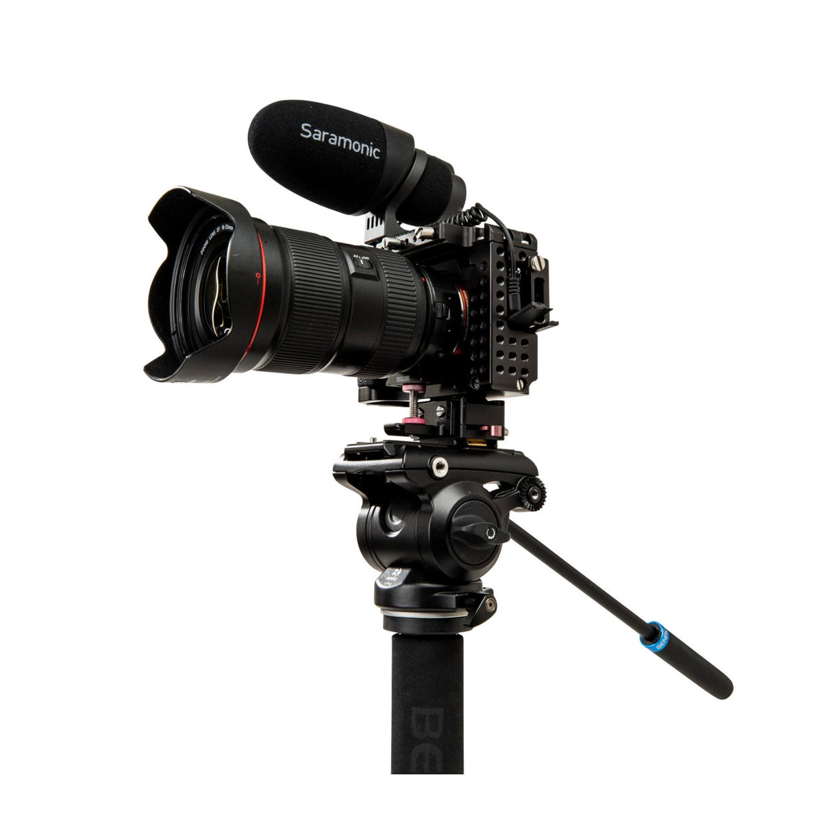 Benro A48FD Classic Aluminum Monopod with S4PRO Fluid Video Head and 3 Leg Base