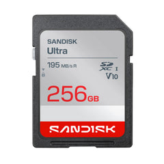 SanDisk Ultra SDSDUVQ-256G-GN6IN 256GB SDXC UHS-I Waterproof Memory Card with 195MB/s Read Speed