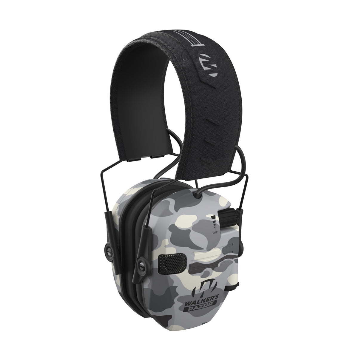 Walker's Razor Slim Electronic Shooting Ear Muffs with 23 dB Noise Reduction (Frog Skin Urban Gray)