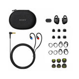 Sony IER-M500 Wired In-Ear Monitor Earphones Bundle with Silicone Replacement Tips 6-Pack (Black)