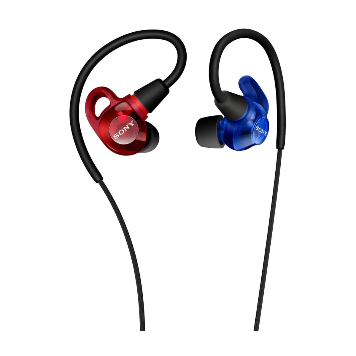 Sony IER-M500 In-Ear Monitor Earphones Bundle with Silicone Replacement Tips 6-Pack (Red and Blue)