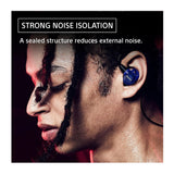 Sony IER-M500 In-Ear Monitor Earphones Bundle with Silicone Replacement Tips 6-Pack (Red and Blue)