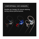 Sony IER-M500 In-Ear Monitor Earphones Bundle with Silicone Replacement Tips 6-Pack (Red and Blue)