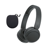 Sony WH-CH530 Wireless On-Ear Bluetooth Headphones with Hard Case Bundle (Black)