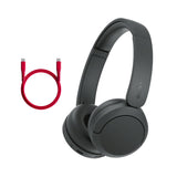 Sony WH-CH530 Wireless On-Ear Bluetooth Headphones with USB-C Cable Bundle (Black)