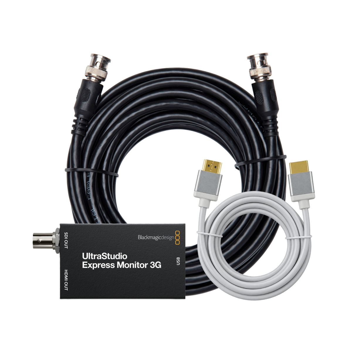 Blackmagic Design UltraStudio Express Monitor 3G Playback Device with High-Definition Video Cables