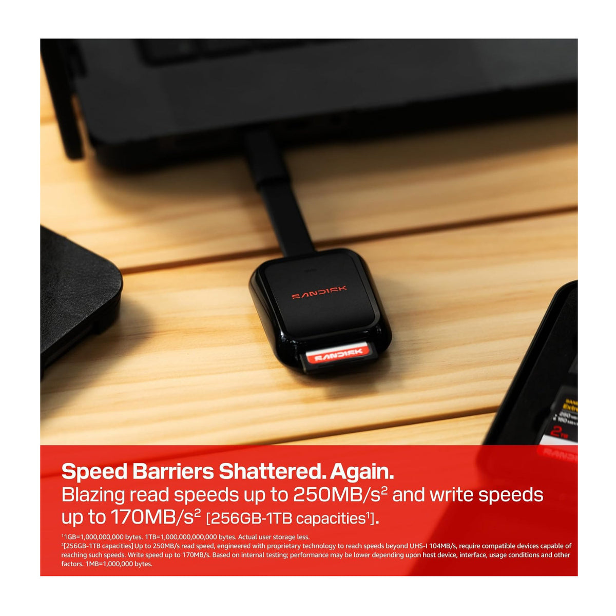 SanDisk Extreme PRO 2TB SDXC UHS-I Waterproof Memory Card with 250MB/s Read and 150MB/s Write Speeds