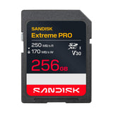 SanDisk Extreme PRO 256GB SDXC UHS-I Memory Card with 250MB/s Read and 170MB/s Write Speeds