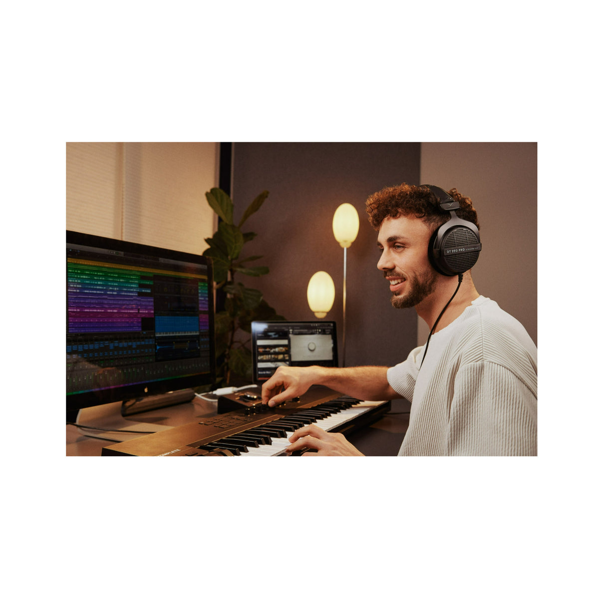 Beyerdynamic DT 990 PRO Open-Back Studio Headphones (Ninja Black, Limited Edition) (Refurbished)