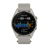 Garmin Approach S72 47mm GPS Golf Watch with Citron Titanium Bezel and AMOLED Display (Silver)