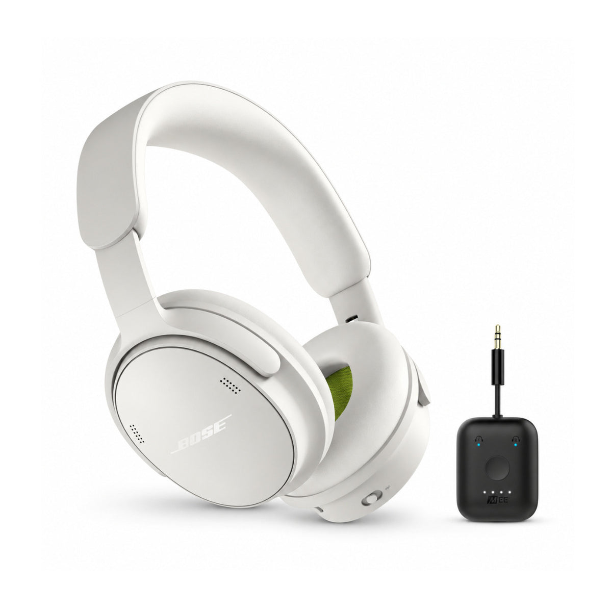 Bose QuietComfort 2nd Gen Noise Cancelling Bluetooth Headphones (White Smoke) with Accessory