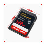 SanDisk Extreme PRO 128GB UHS-II V90 SDXC Memory Card Bundle with Koah 40 Slot Memory Card Case
