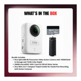 Xtra Sphra360 Action Camera Bundle with Mini 2-in-1 Tripod and 256GB MicroSD Card