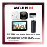 Xtra Atto Action Camera Bundle with Mini 2-in-1 Tripod and 256GB MicroSD Card