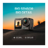 Xtra Edge 4K Waterproof Action Camera Bundle with 256GB Memory Card, Strap Mount, and Carry Case