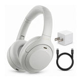 Sony WH-1000XM4C Gen2 Wireless Noise Cancelling Headphones (Silver) Bundle with Accessories