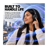 Skullcandy Icon 180 Wireless On-Ear Headphones with 50-Hour Battery and Multi-point Pairing (Black)