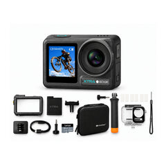 Xtra Edge 4K Waterproof Action Camera Bundle with Diving Kit, 256GB Card, and Carrying Case