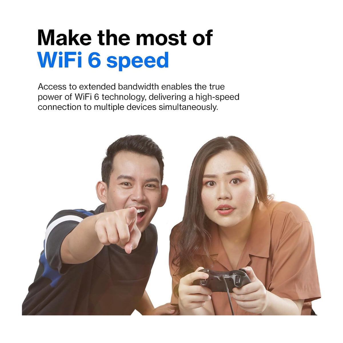 Linksys Velop MX4200 AX4200 Wireless Tri-Band Mesh Wi-Fi 6 System with Gigabit Ports (Single Unit)