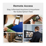 Reolink NVS8-8MB4 4K 8MP PoE Security System (White) with 4 Bullet Cameras and 2TB 8 Channel NVR