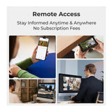 Reolink NVS8-8MB4 4K 8MP PoE Security System (Black) with 4 Bullet Cameras and 2TB 8 Channel NVR