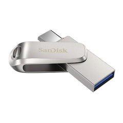 Sandisk Ultra Dual Drive Luxe 128GB USB-C / USB-A Dual Flash Drive with 400 MB/s Read Speed (Silver)