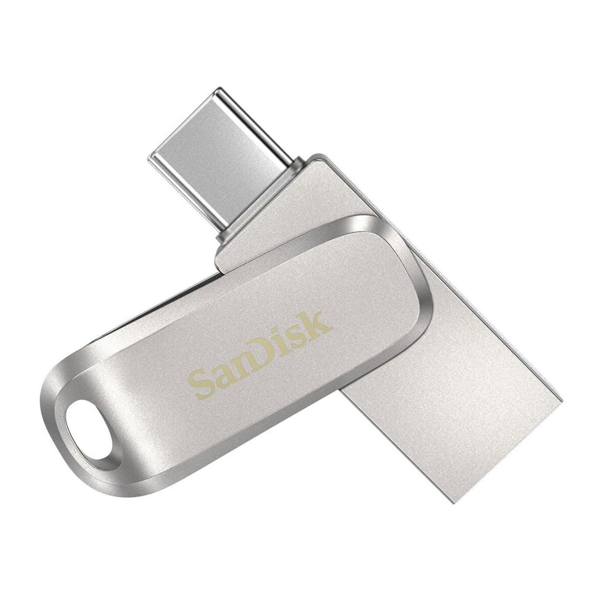 Sandisk Ultra Dual Drive Luxe 128GB USB-C / USB-A Dual Flash Drive with 400 MB/s Read Speed (Silver)