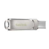 Sandisk Ultra Dual Drive Luxe 128GB USB-C / USB-A Dual Flash Drive with 400 MB/s Read Speed (Silver)