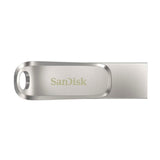 Sandisk Ultra Dual Drive Luxe 128GB USB-C / USB-A Dual Flash Drive with 400 MB/s Read Speed (Silver)