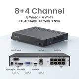 Reolink NVS8-8MB2AFB2 8-Channel 4K UHD Security System with 2TB NVR and 4 x 8MP Bullet Cameras