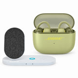 Bose Sport Open Earbuds (Eucalyptus Green) with Fast Wireless Charging Pad Bundle