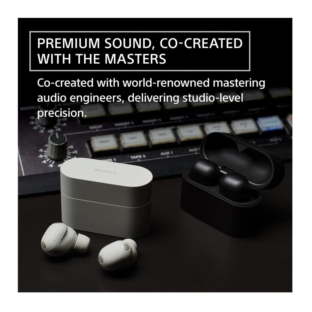 Sony WF-1000XM6 Wireless Noise-Cancelling Earbuds with In-Flight / Airline Audio Adapter (Black)