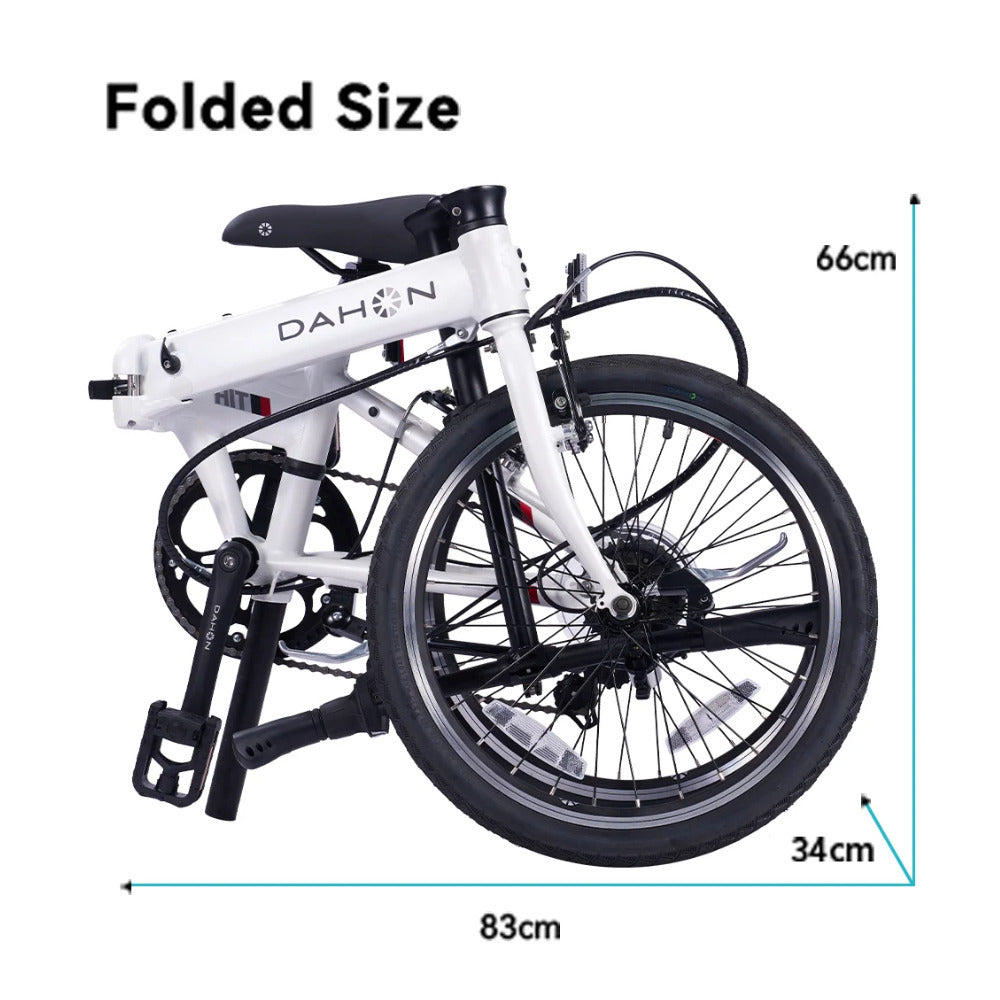 Dahon HIT D7 Folding Bike (Cloud White)