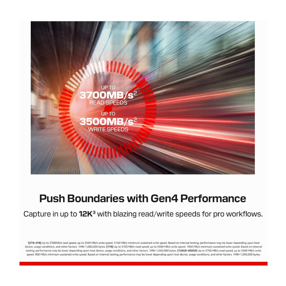 SanDisk Extreme PRO 1TB CFexpress 4.0 Type-B Card with 3700MB/s Read and 3500MB/s Write Speeds
