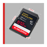 SanDisk Extreme PRO 512GB Waterproof SDXC UHS-I Memory Card for 4K Recording with 250MB/s Read Speed