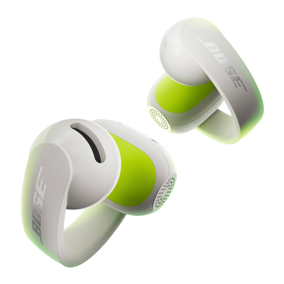Bose Sport Open Earbuds (White Smoke) with Fast Wireless Charging Pad Bundle
