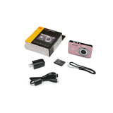 Kodak PixPro Friendly Zoom FZ55 16MP 1080p Digital Camera (Pastel Pink) with Compact Case Bundle