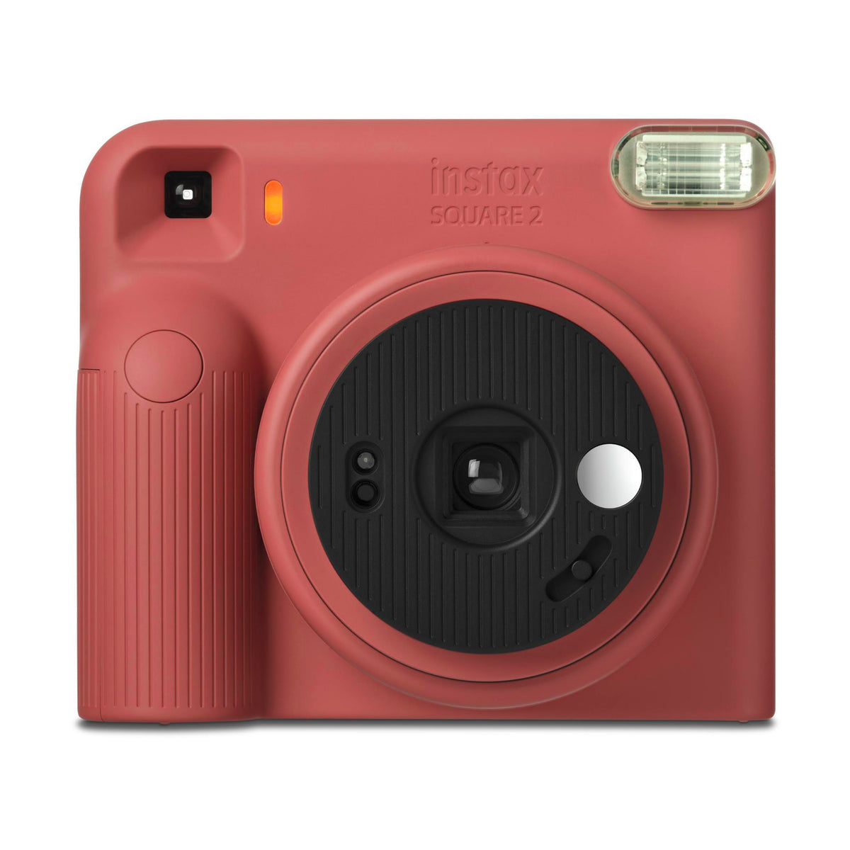 Fujifilm instax Square 2 Compact Instant Camera with Built-in Selfie Mirror (Brick Red)