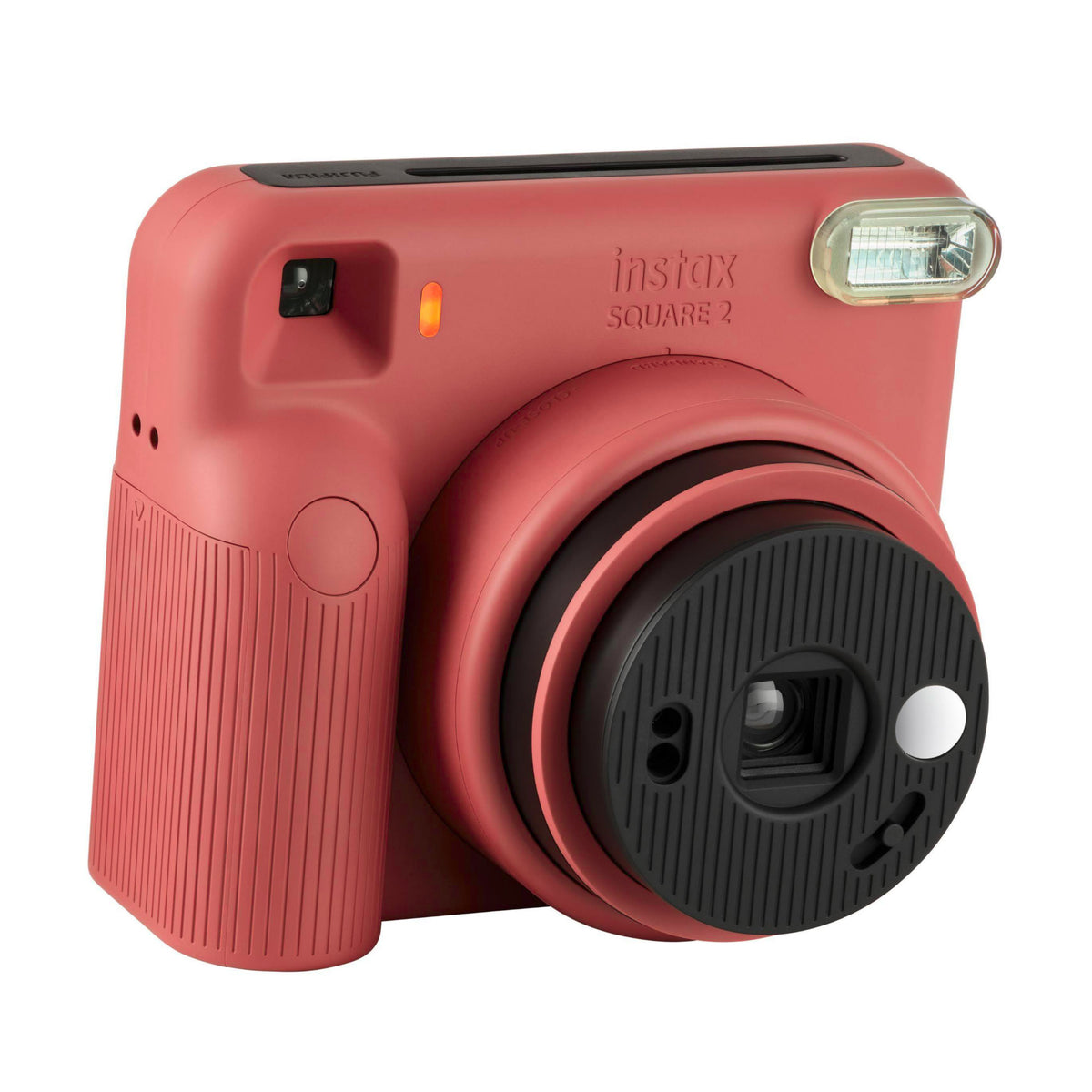 Fujifilm instax Square 2 Compact Instant Camera with Built-in Selfie Mirror (Brick Red)