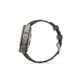 Garmin fenix 9 Pro Solar 47mm GPS Smartwatch (Titanium, Pebble/Silver Gray) with Accessories Bundle