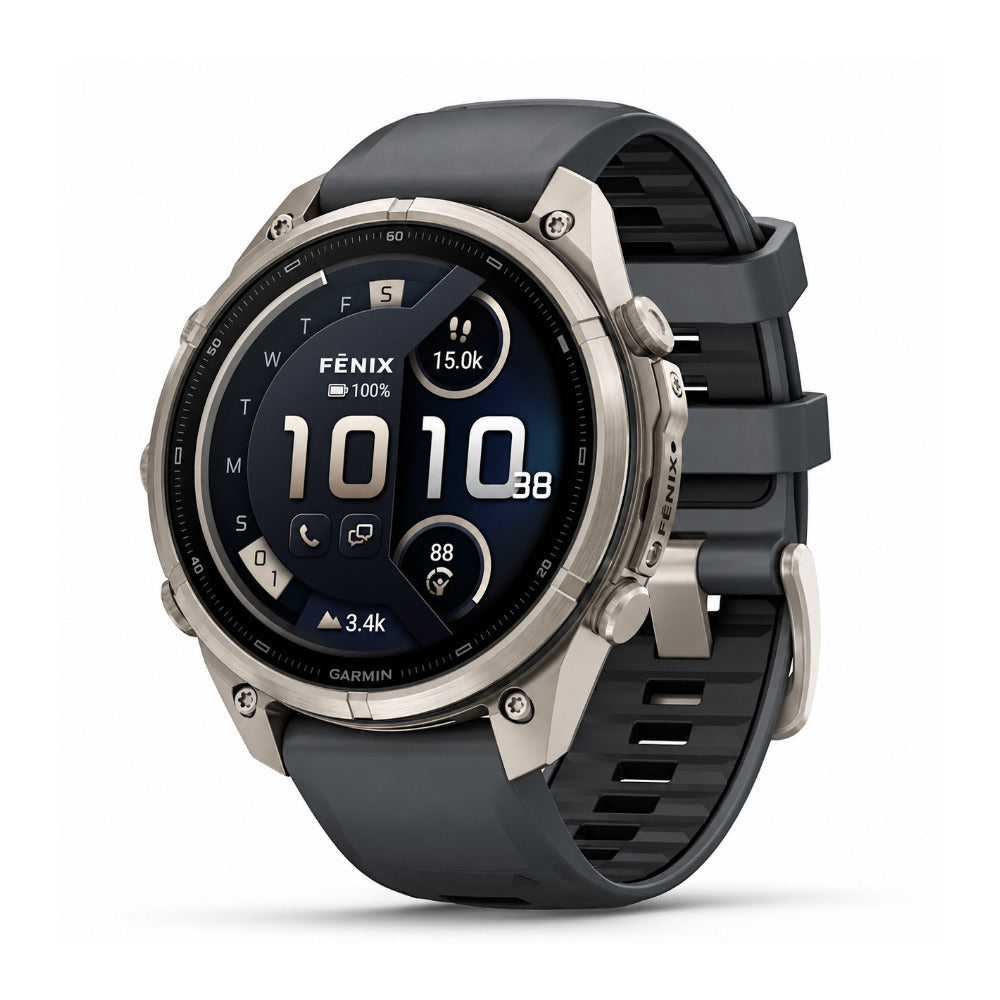 Garmin fenix 9 Pro 47mm AMOLED inReach GPS Smartwatch (Titanium/Black) with Accessories Bundle