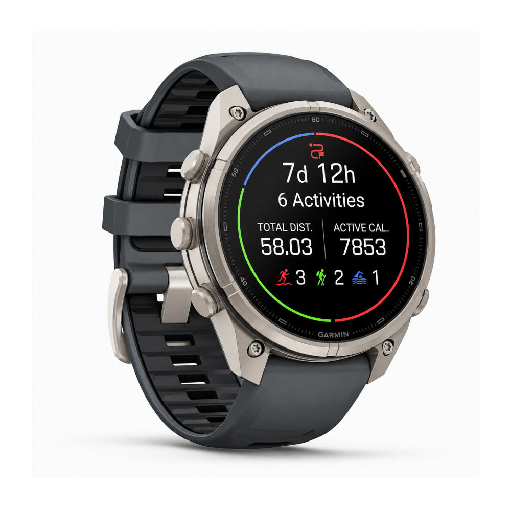 Garmin fenix 9 Pro 47mm AMOLED inReach GPS Smartwatch (Titanium/Black) with Accessories Bundle