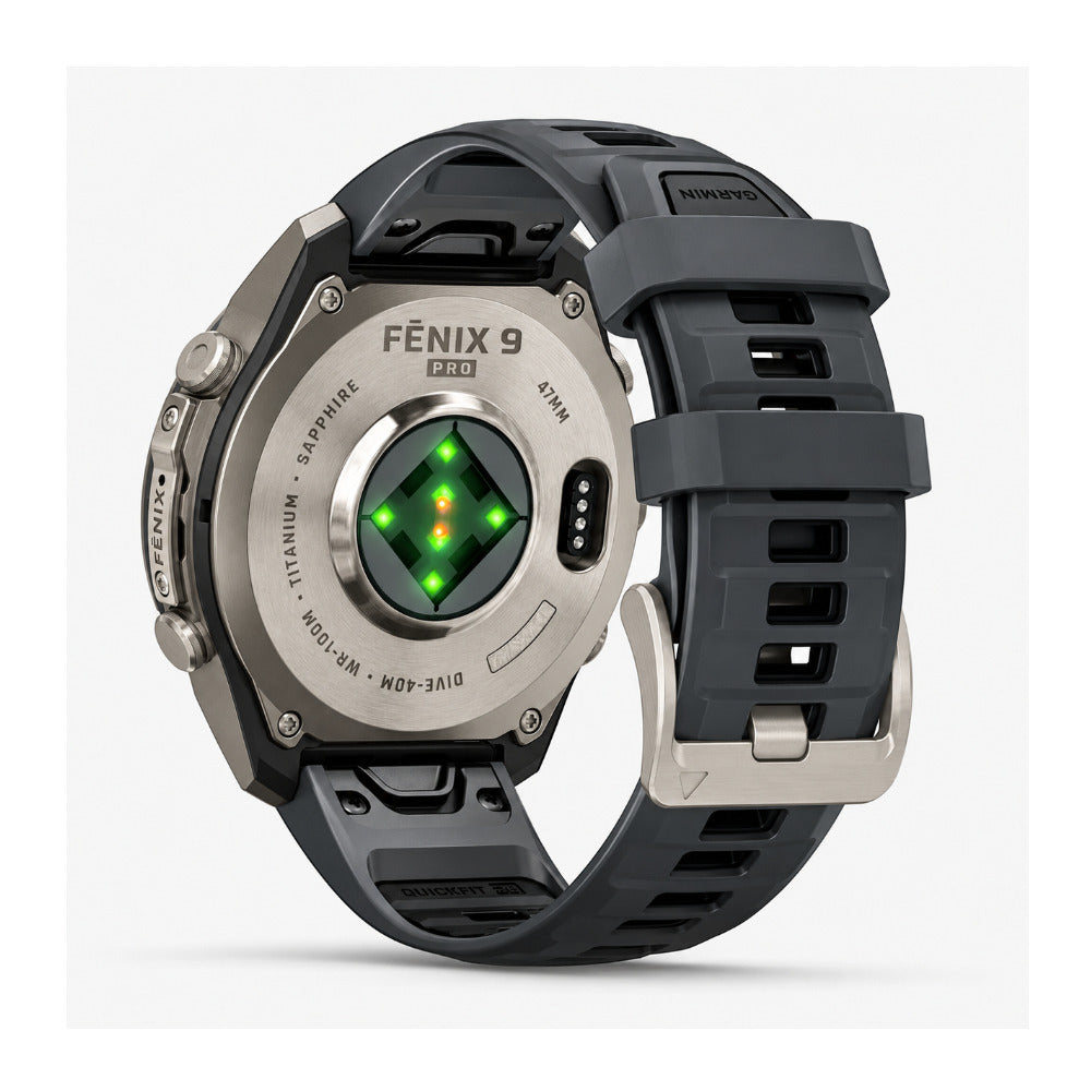 Garmin fenix 9 Pro 47mm AMOLED inReach GPS Smartwatch (Titanium/Black) with Accessories Bundle
