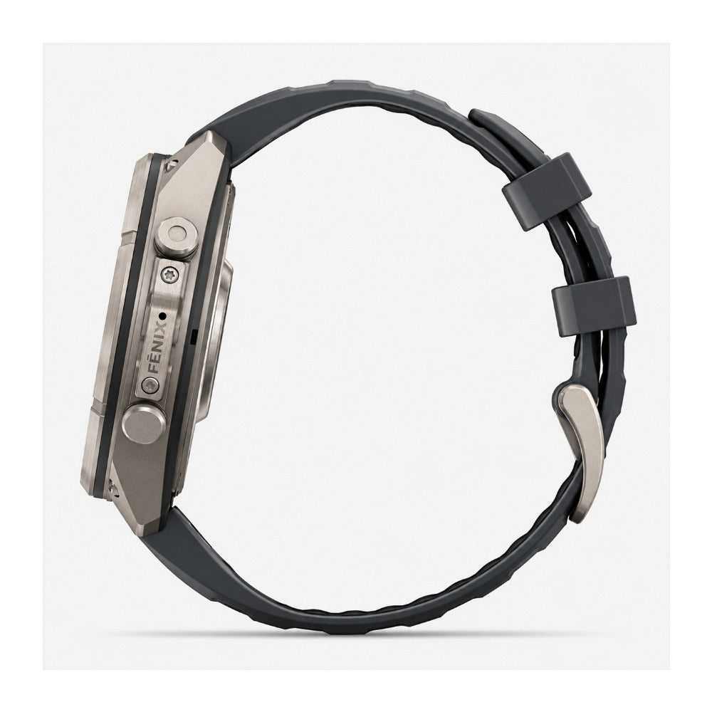 Garmin fenix 9 Pro 47mm AMOLED inReach GPS Smartwatch (Titanium/Black) with Accessories Bundle