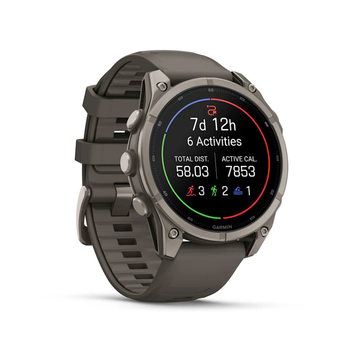 Garmin fenix 9 AMOLED GPS 47mm Smartwatch (Titanium/Pebble Gray) with Accessories Bundle
