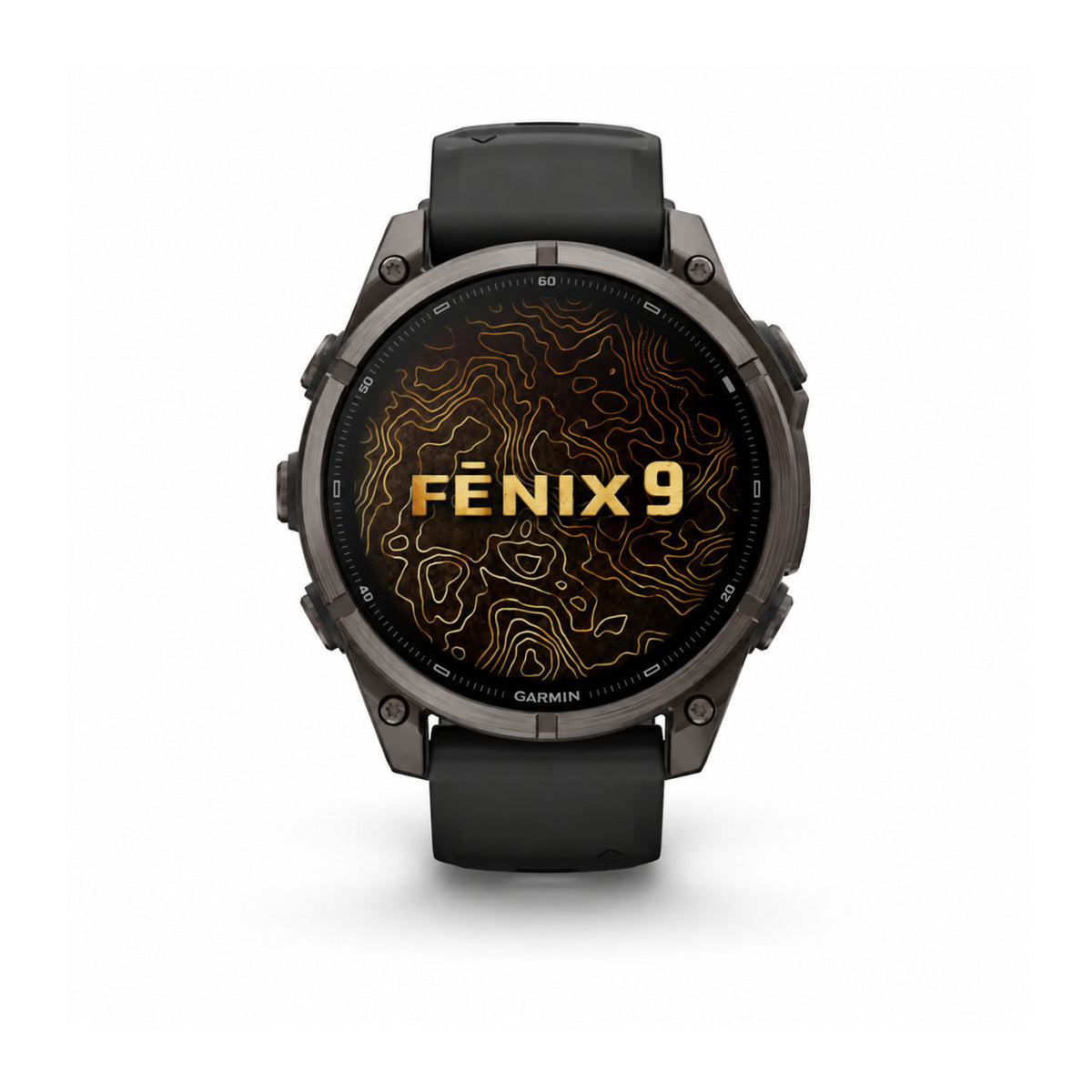 Garmin fenix 9 AMOLED GPS 47mm Smartwatch (Carbon Gray DLC Titanium/Black) with Case and Accessory