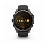 Garmin fenix 9 AMOLED GPS 47mm Smartwatch (Carbon Gray DLC Titanium/Black) with Case and Accessory